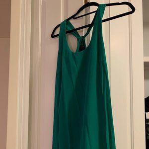 J. Crew Green Silk Dress